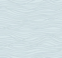 Galyn Rose Gold Pearlescent Wave Wallpaper Wallpaper A-Street Prints Double Roll Sky Blue 