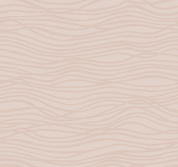 Galyn Rose Gold Pearlescent Wave Wallpaper Wallpaper A-Street Prints Double Roll Dove 