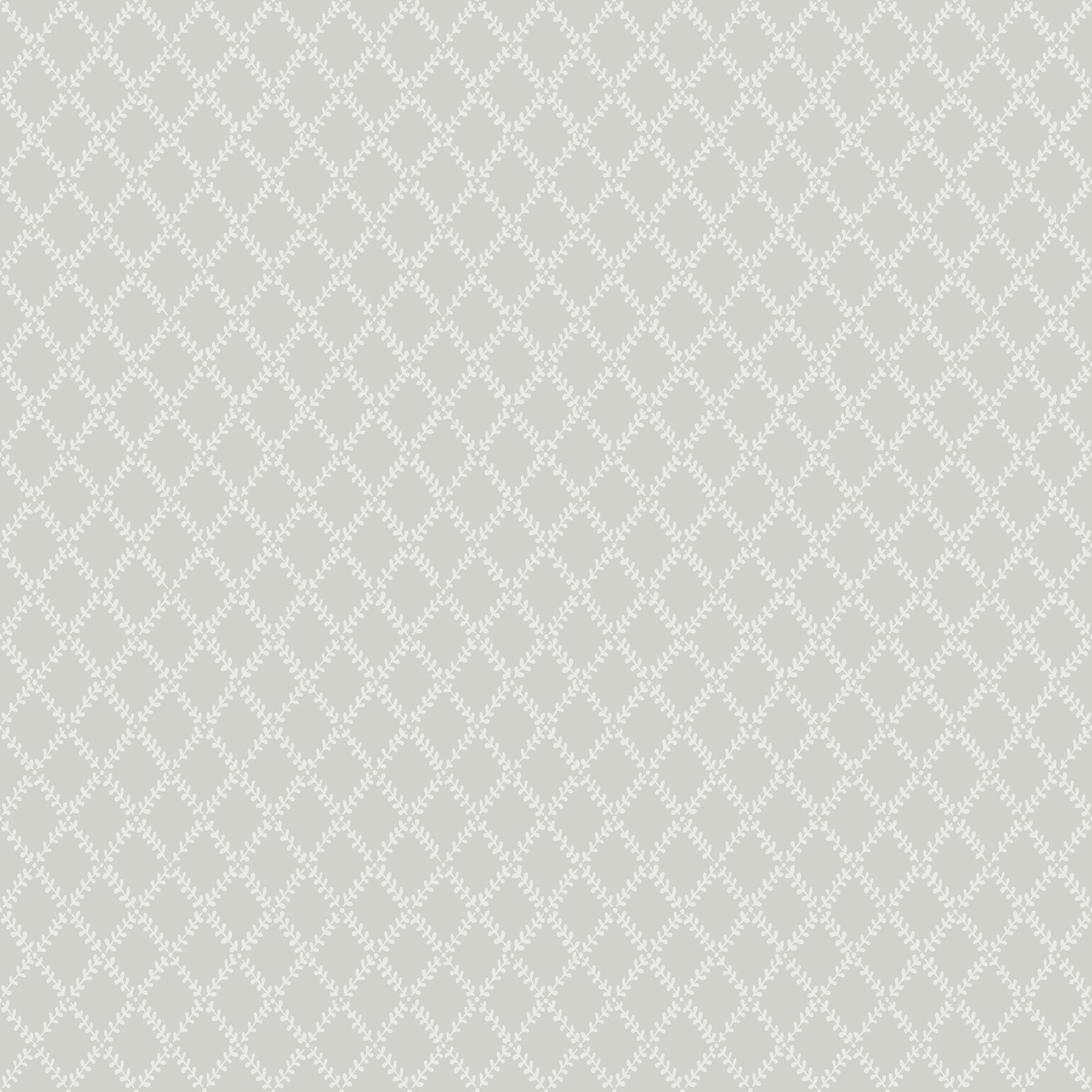 Trevor White Leaf Trellis Wallpaper Wallpaper A-Street Prints Double Roll Grey 