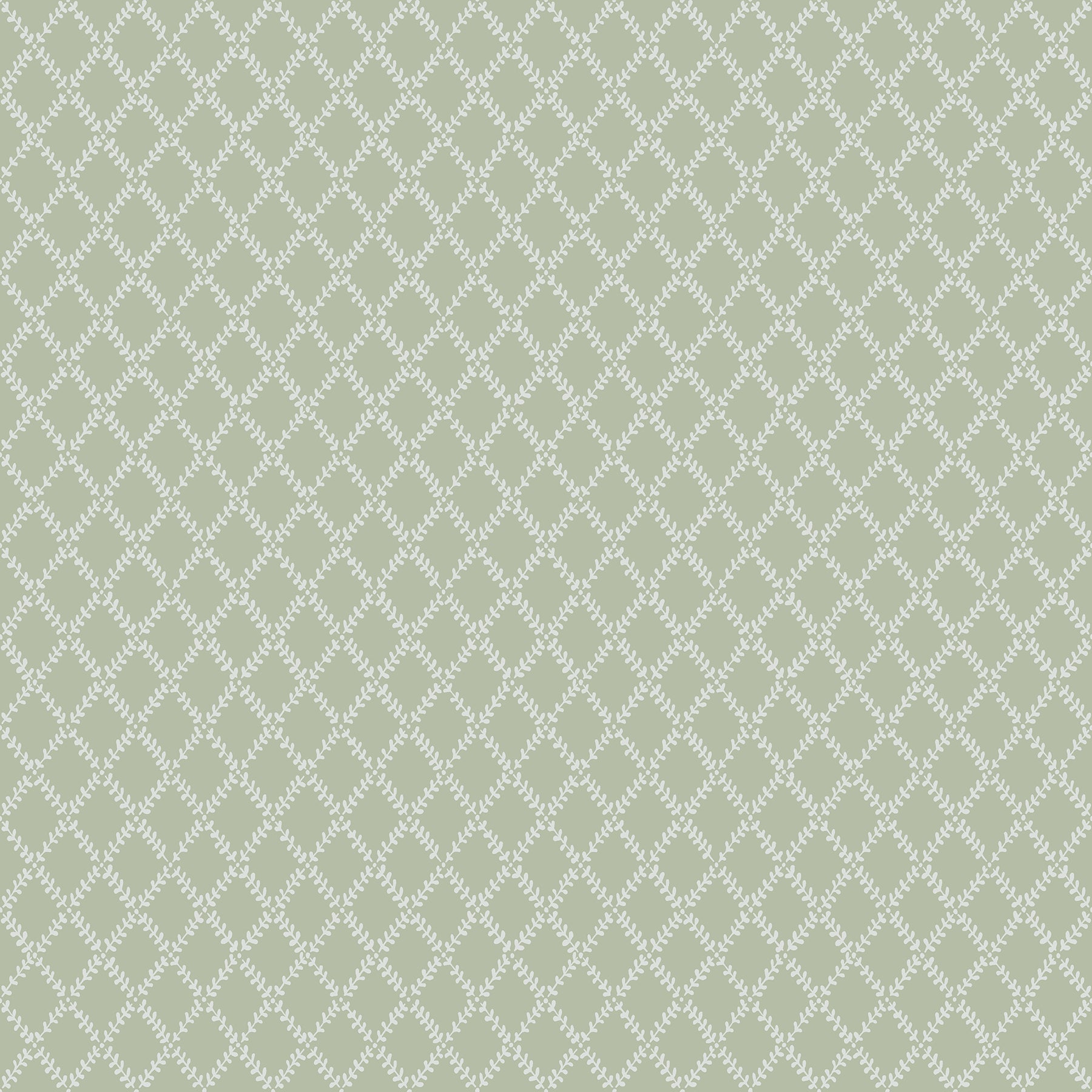 Trevor White Leaf Trellis Wallpaper Wallpaper A-Street Prints Double Roll Moss 