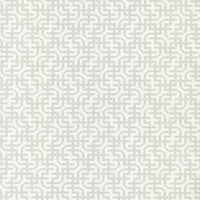 Dynastic Lattice Wallpaper Wallpaper Ronald Redding Designs Double Roll White/Silver 
