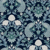 Plume Dynasty Wallpaper Wallpaper Ronald Redding Designs Double Roll Navy 