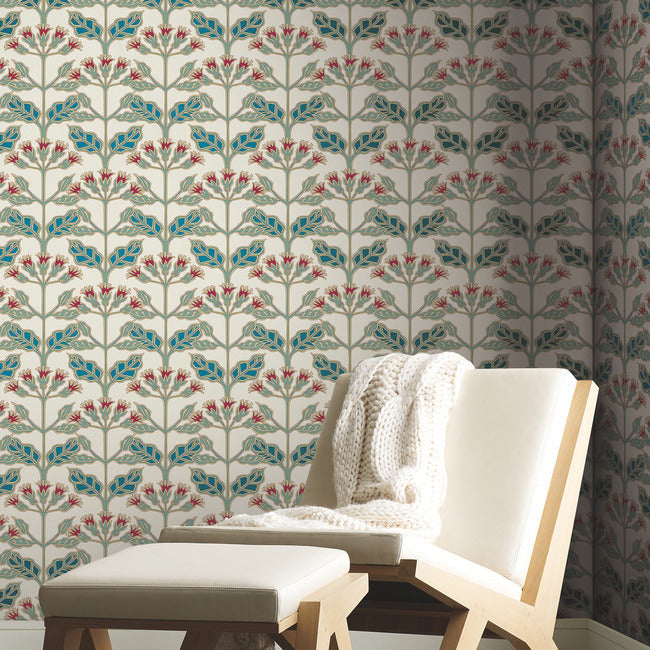 Tracery Blooms Wallpaper Wallpaper Ronald Redding Designs   