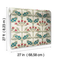 Tracery Blooms Wallpaper Wallpaper Ronald Redding Designs   
