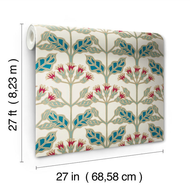 Tracery Blooms Wallpaper Wallpaper Ronald Redding Designs   