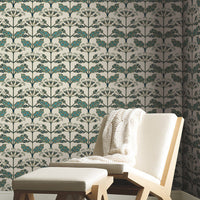 Tracery Blooms Wallpaper Wallpaper Ronald Redding Designs   