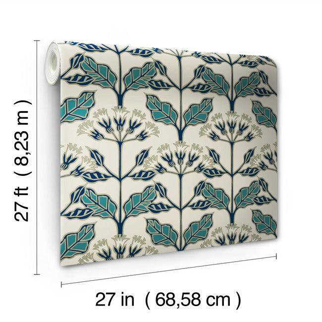 Tracery Blooms Wallpaper Wallpaper Ronald Redding Designs   