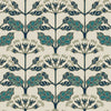 Tracery Blooms Wallpaper Wallpaper Ronald Redding Designs Double Roll Linen 