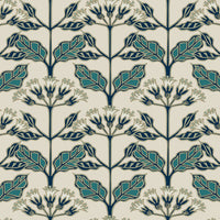 Tracery Blooms Wallpaper Wallpaper Ronald Redding Designs Double Roll Linen 