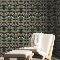 Tracery Blooms Wallpaper Wallpaper Ronald Redding Designs   