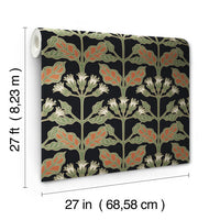 Tracery Blooms Wallpaper Wallpaper Ronald Redding Designs   