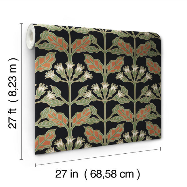 Tracery Blooms Wallpaper Wallpaper Ronald Redding Designs   