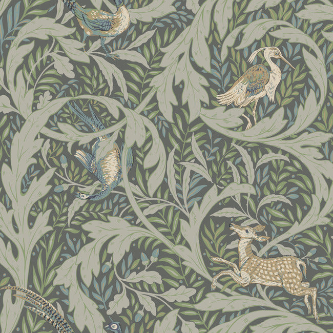 Woodland Tapestry Wallpaper Wallpaper Ronald Redding Designs Double Roll Sage 