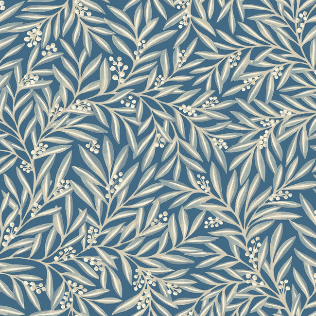 Rowan Wallpaper Wallpaper Ronald Redding Designs Double Roll Dusty Blue 