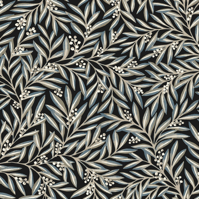 Rowan Wallpaper Wallpaper Ronald Redding Designs Double Roll Black 
