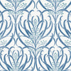 Calluna Wallpaper Wallpaper Ronald Redding Designs Double Roll White/Blue 