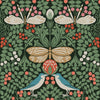 Butterfly Garden Wallpaper Wallpaper Ronald Redding Designs Double Roll Green 