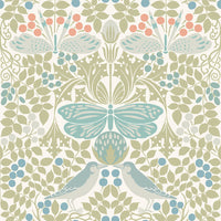 Butterfly Garden Wallpaper Wallpaper Ronald Redding Designs Double Roll Pastel 