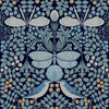 Butterfly Garden Wallpaper Wallpaper Ronald Redding Designs Sample Blues 