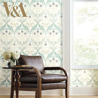 Pinecone Ribbon Wallpaper Wallpaper Ronald Redding Designs   