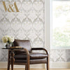Pinecone Ribbon Wallpaper Wallpaper Ronald Redding Designs   