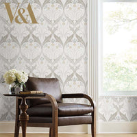 Pinecone Ribbon Wallpaper Wallpaper Ronald Redding Designs   