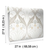 Pinecone Ribbon Wallpaper Wallpaper Ronald Redding Designs   