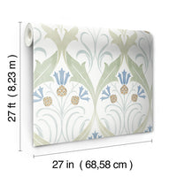 Pinecone Ribbon Wallpaper Wallpaper Ronald Redding Designs   