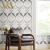 Pinecone Ribbon Wallpaper Wallpaper Ronald Redding Designs   