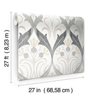 Pinecone Ribbon Wallpaper Wallpaper Ronald Redding Designs   