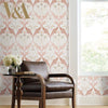 Pinecone Ribbon Wallpaper Wallpaper Ronald Redding Designs   