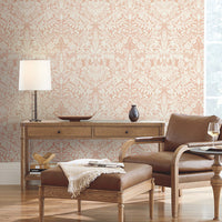Lockwood Damask Wallpaper Wallpaper Ronald Redding Designs   