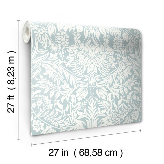 Lockwood Damask Wallpaper Wallpaper Ronald Redding Designs   