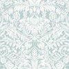 Lockwood Damask Wallpaper Wallpaper Ronald Redding Designs Double Roll Light Blue 