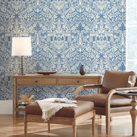 Lockwood Damask Wallpaper Wallpaper Ronald Redding Designs   