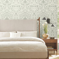 Lockwood Damask Wallpaper Wallpaper Ronald Redding Designs   
