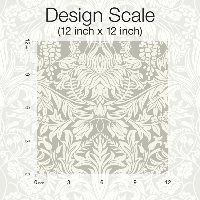 Lockwood Damask Wallpaper Wallpaper Ronald Redding Designs   