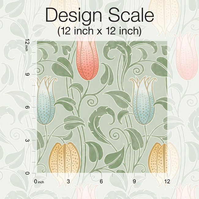Canterbury Bells Wallpaper Wallpaper Ronald Redding Designs   