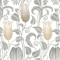 Canterbury Bells Wallpaper Wallpaper Ronald Redding Designs Double Roll Neutrals 