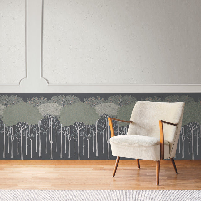 Oakwood Grove Wallpaper Border Wallpaper Border Ronald Redding Designs   