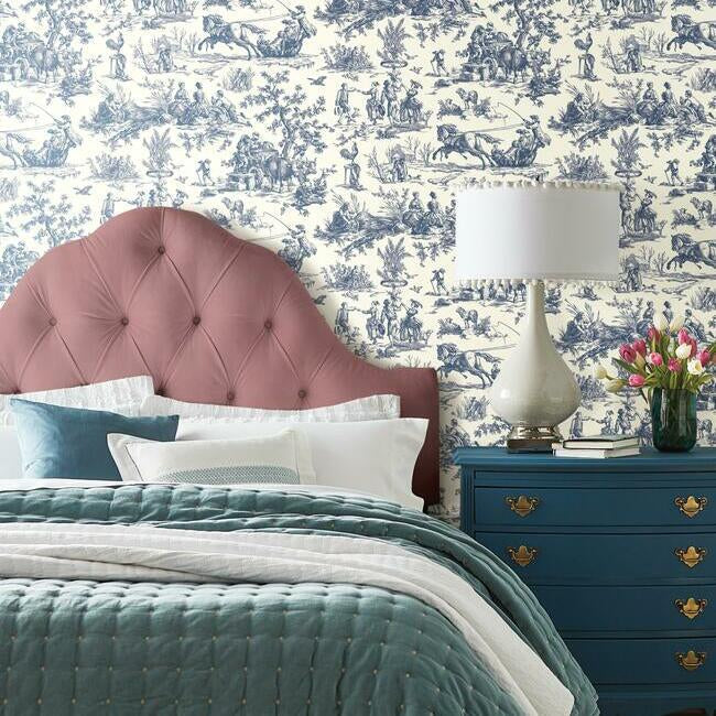 Seasons Toile Wallpaper Wallpaper York   