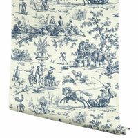 Seasons Toile Wallpaper Wallpaper Ashford House   