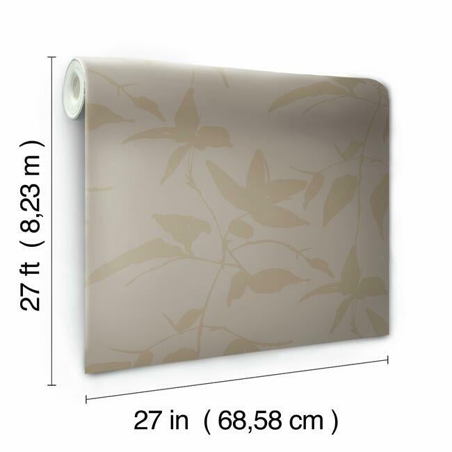 Persimmon Leaf Wallpaper Wallpaper Ronald Redding Designs   