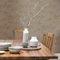 Persimmon Leaf Wallpaper Wallpaper Ronald Redding Designs   
