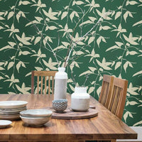 Persimmon Leaf Wallpaper Wallpaper Ronald Redding Designs   