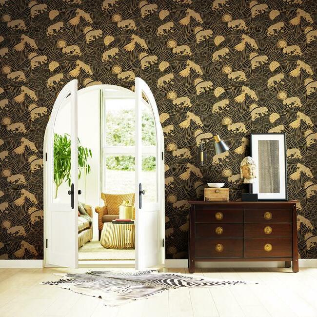 Tibetan Tigers Wallpaper Wallpaper Ronald Redding Designs   