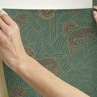 Tibetan Tigers Wallpaper Wallpaper Ronald Redding Designs   