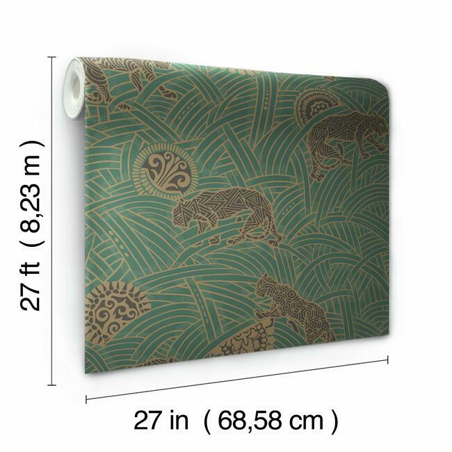 Tibetan Tigers Wallpaper Wallpaper Ronald Redding Designs   