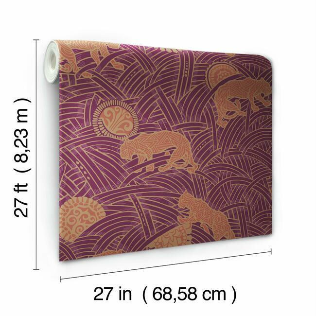 Tibetan Tigers Wallpaper Wallpaper Ronald Redding Designs   