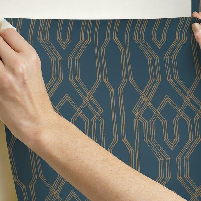 Oriental Lattice Wallpaper Wallpaper Ronald Redding Designs   